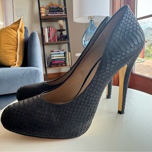 INC high heels , pre-owned , black color, size 8 .